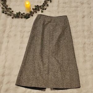 Vtg Liz Claiborne Liz Sport Wool Silk Blend Maxi Length Skirt Womens 12 EUC